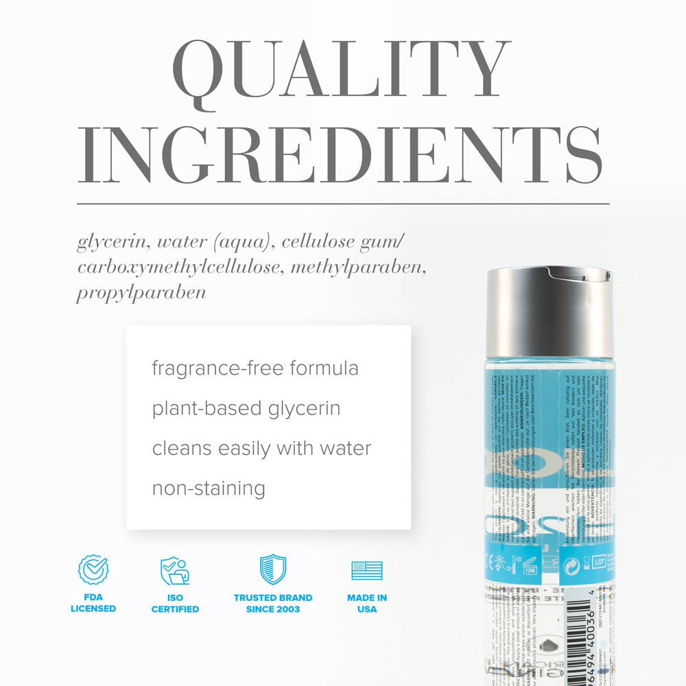 JO H2O Original Lube - 240 mL - Water Based Lubricant - 240 ml Bottle