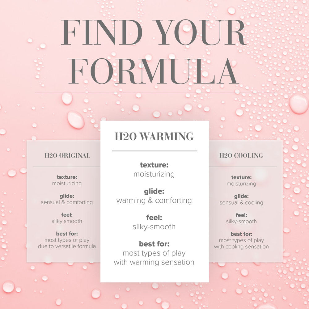 JO H2O Warming Lube - 60 mL - Water Based Warming Lubricant - 60 ml Bottle