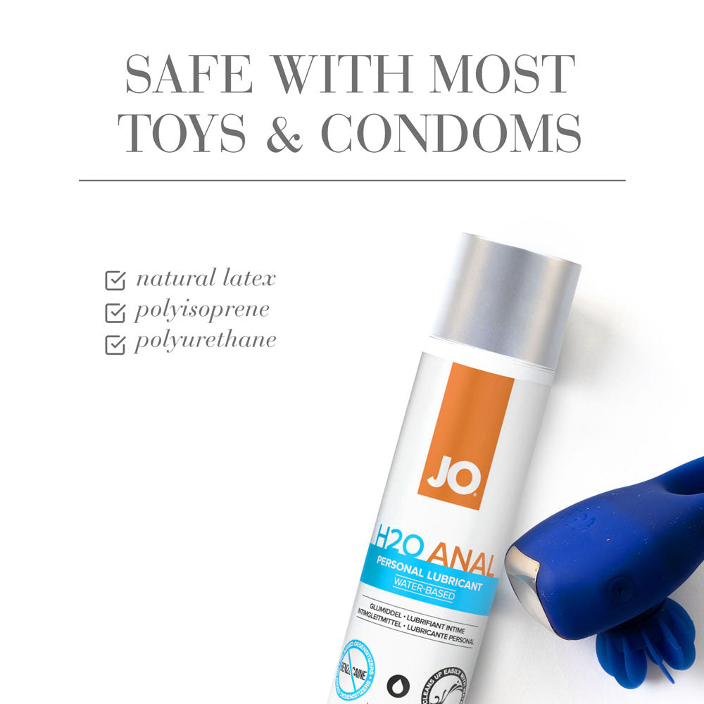 JO H2O Anal Lube - 60 mL - Water Based Anal Lubricant - 60 ml Bottle