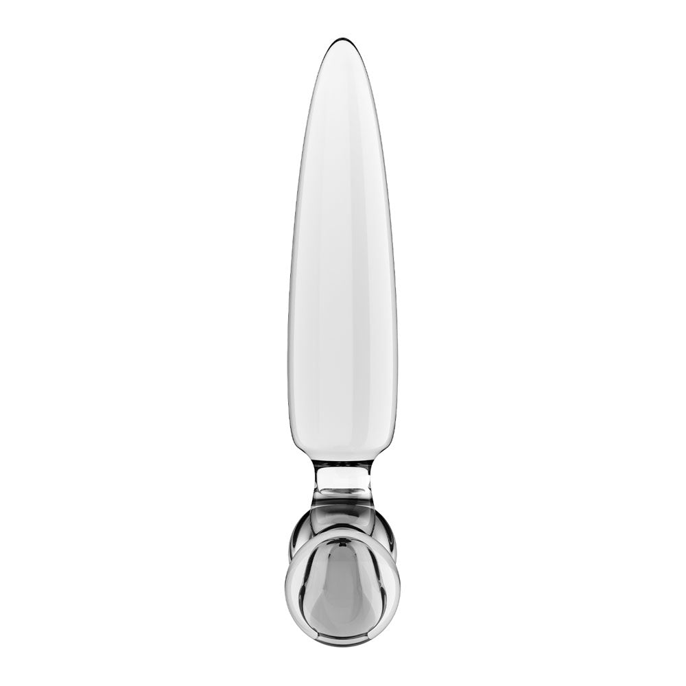 Satisfyer Triple Crystal 1 - Clear - Clear Glass 3-in-1 Butt Plug