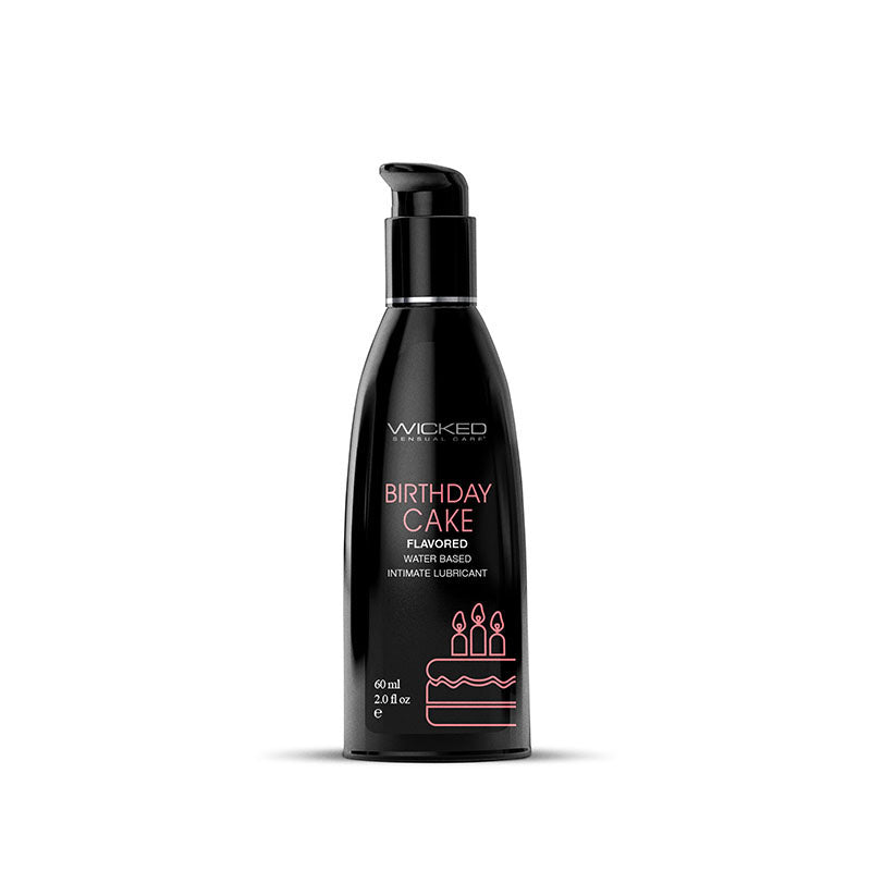 Wicked Aqua Birthday Cake - Cake Flavoured Water Based Lubricant - 60 ml (2 oz) Bottle