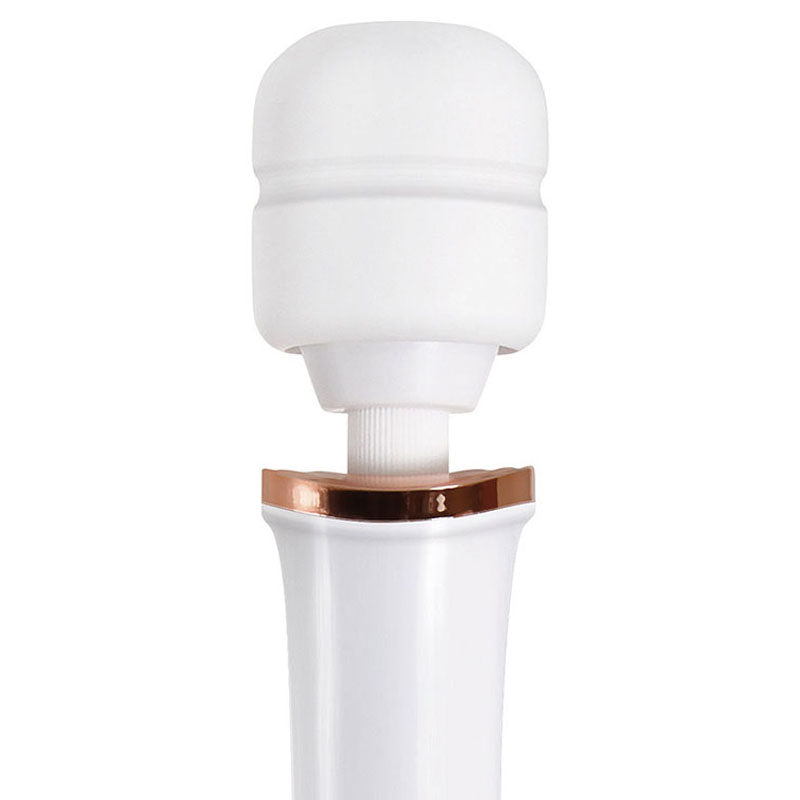 Adam & Eve Rechargeable Magic Massager - Rose Gold/White 33 cm USB Rechargeable Massager Wand