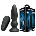MR PLAY Powerful Vibrating Anal Plug - Black 12.5 cm USB Rechargeable Vibrating Anal Plug with Remote