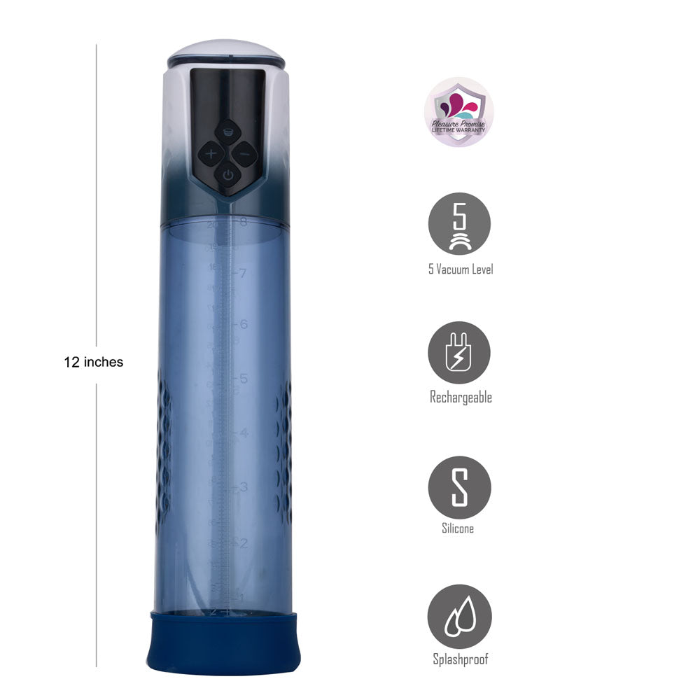 Maia ARCHER - Blue USB Rechargeable Automatic Penis Pump