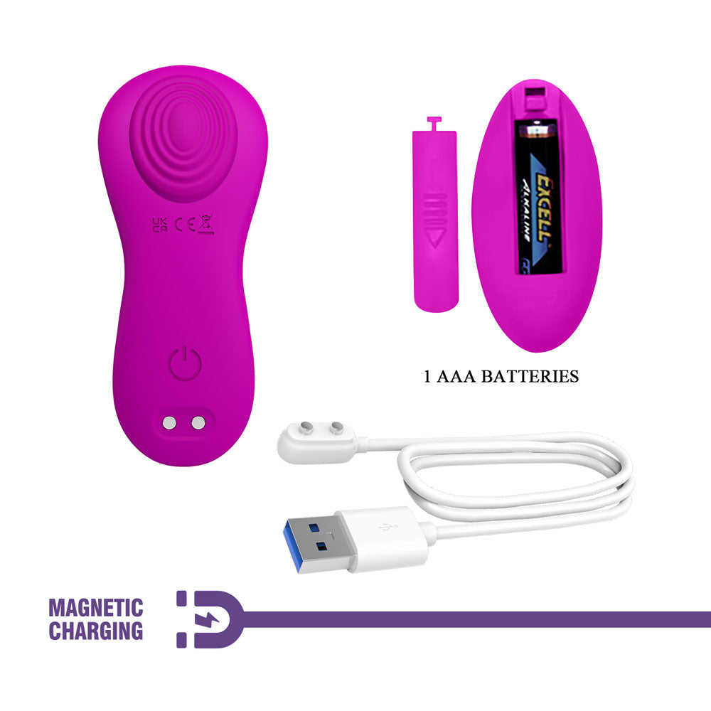 Party Up MICHAEL Panty Vibe - Pink - Pink USB Rechargeable Panty Vibrator with Wireless Remote Control