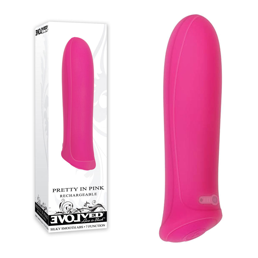 Evolved Pretty In Pink - Pink 8.6 cm (3.4'') USB Rechargeable Bullet