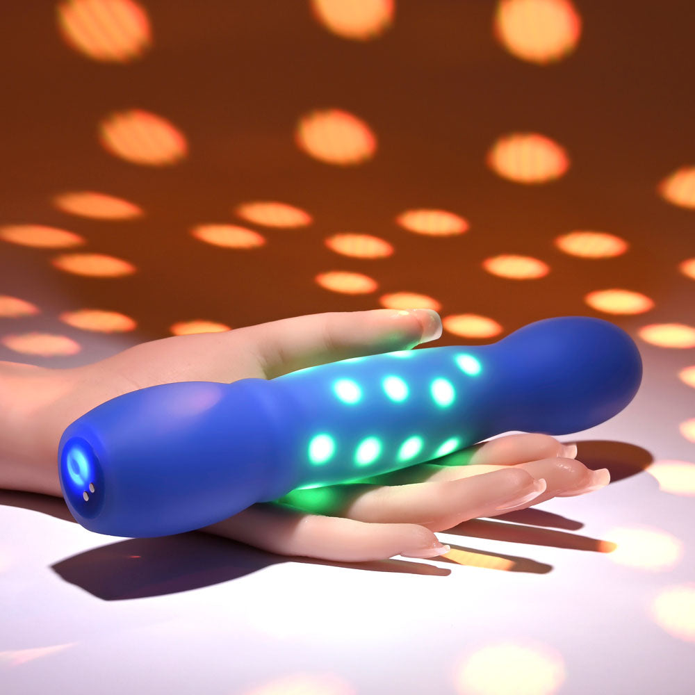 Evolved DISCO DIVA - Blue 20.9 cm USB Rechargeable Light Up Vibrator