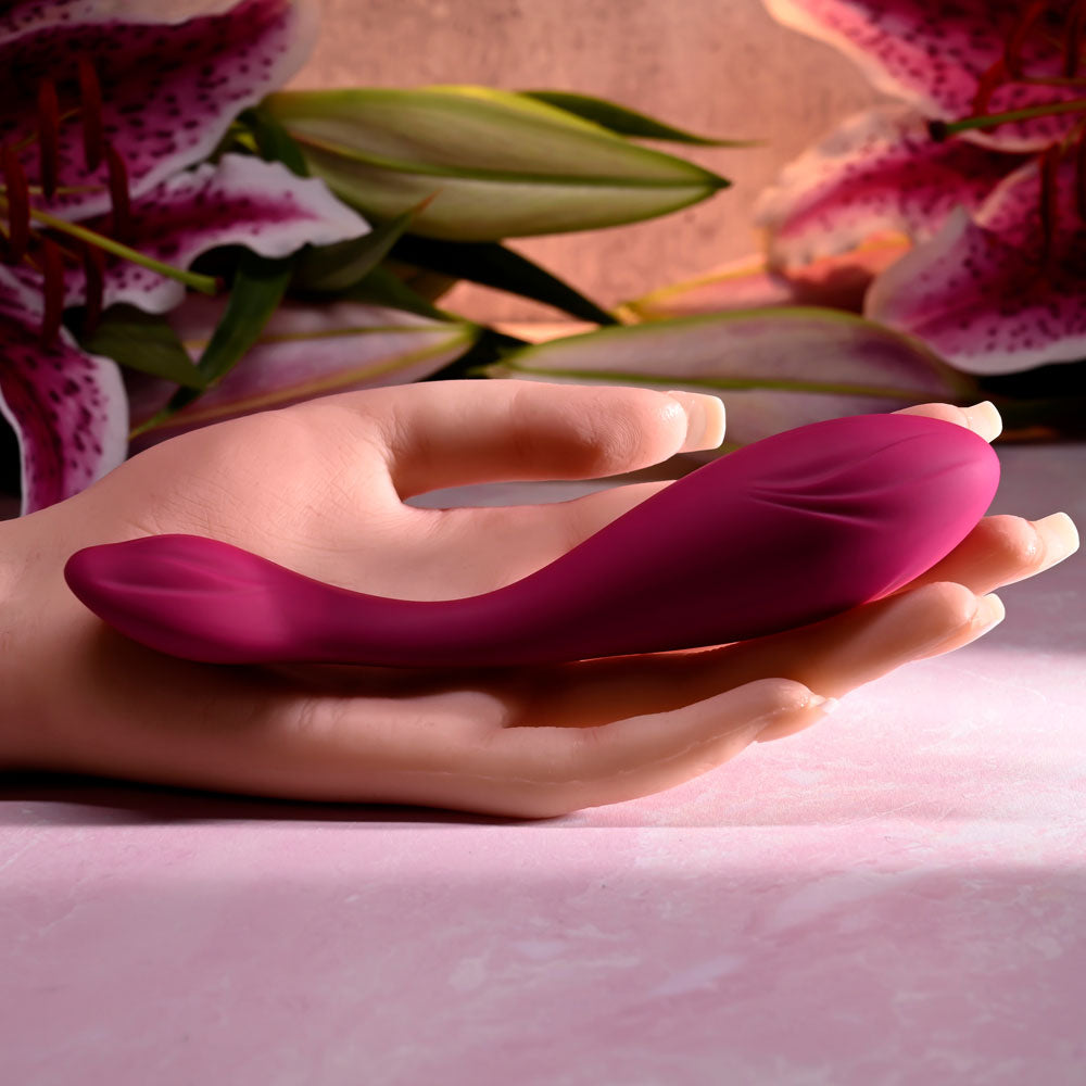 Evolved CHERRY POSE - Pink 16.1 cm USB Rechargeable Flexible & Posable Vibrator with Remote