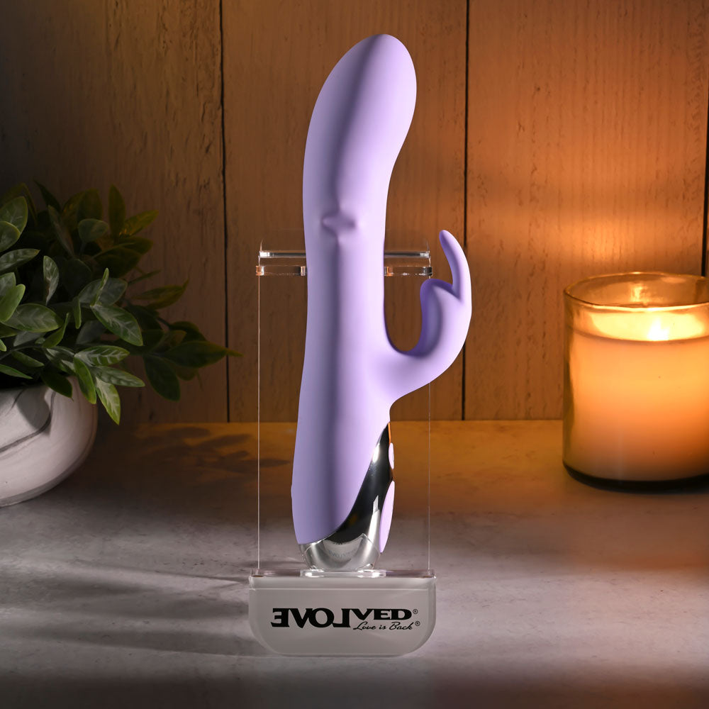 Evolved SPINDERELLA - Purple USB Rechargeable Rabbit Vibrator