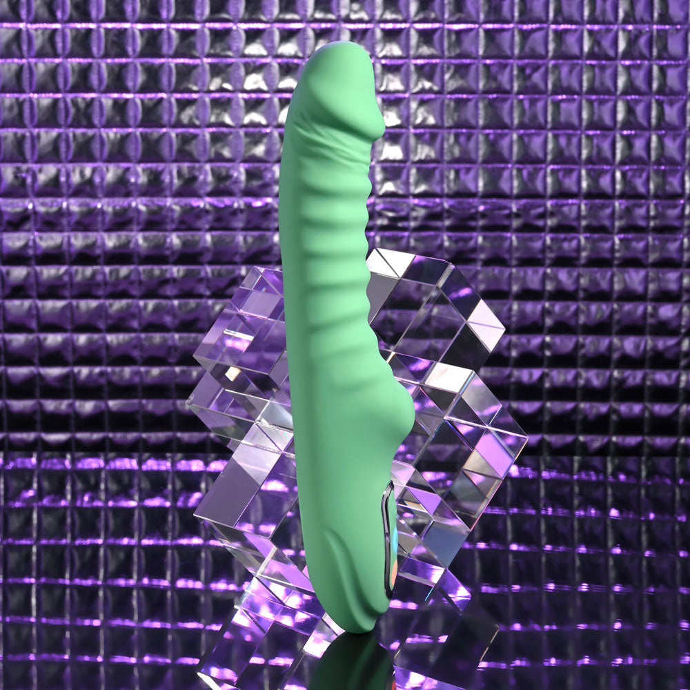 Evolved FULL THROTTLE - Mint Green 24.1 cm USB Rechargeable Vibrator