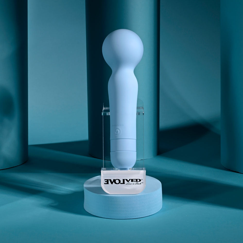 Evolved IRIS - Blue 18.3 cm USB Rechargeable Massage Wand