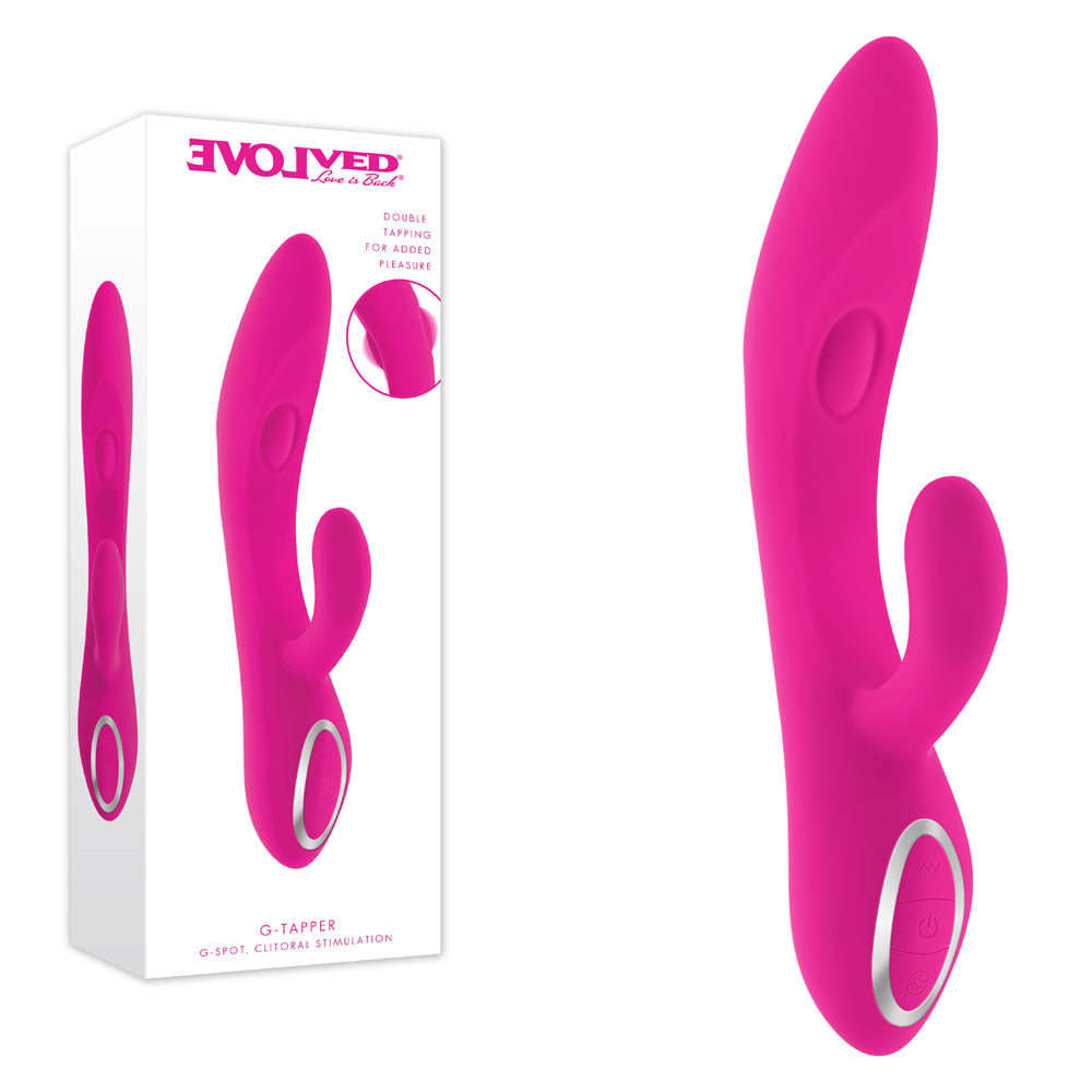 Evolved G-TAPPER - Pink USB Rechargeable Rabbit Vibrator