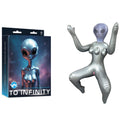 To Infinity - Silver Inflatable Squatting Alien Love Doll