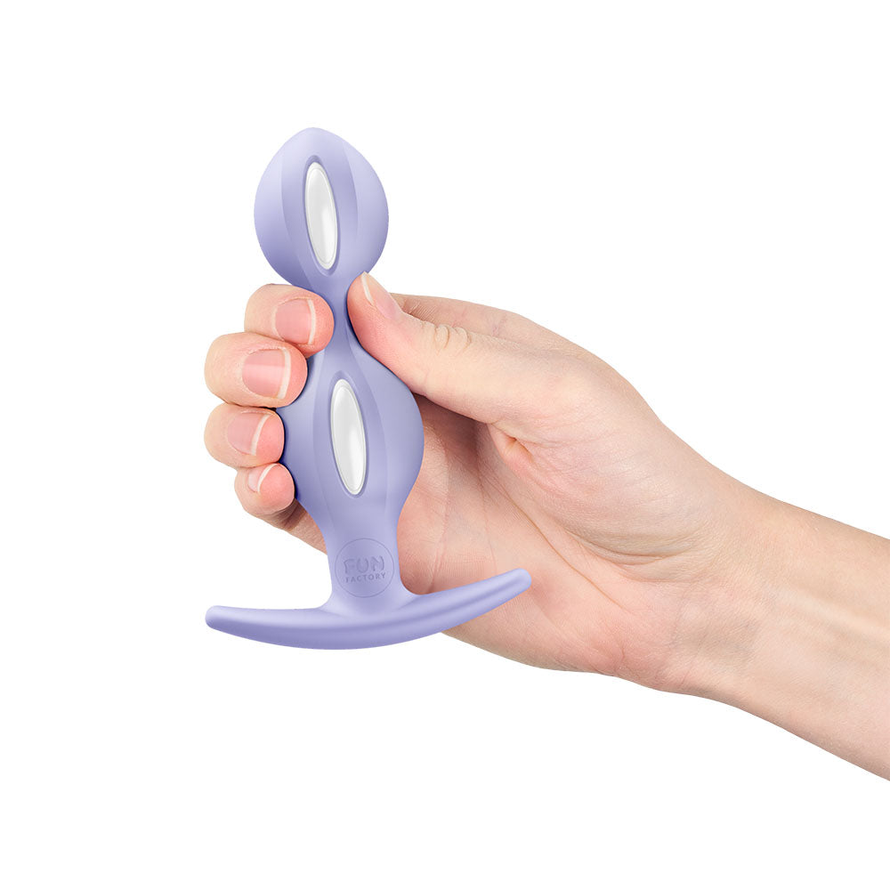 Fun Factory B BALLS DUO Purple - Purple 13 cm Weighted Kegel Balls