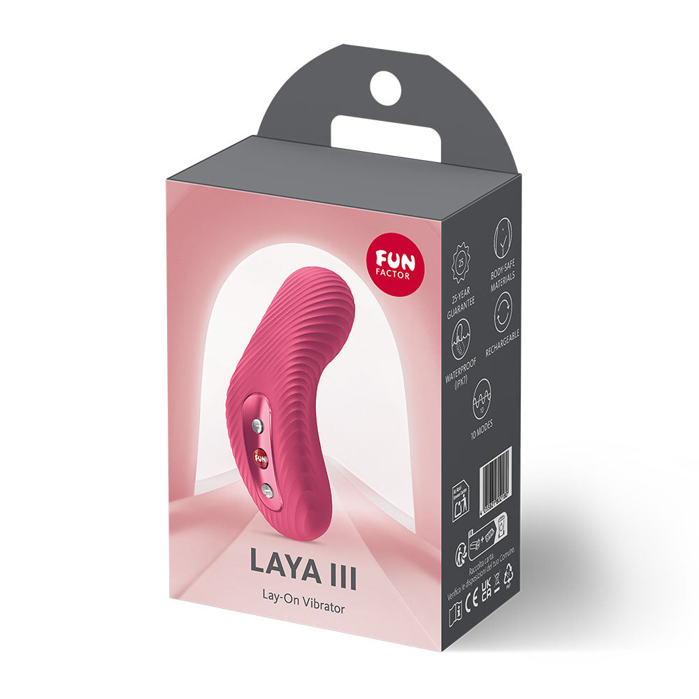 Fun Factory LAYA III Raspberry - Raspberry USB-C Rechargeable Stimulator