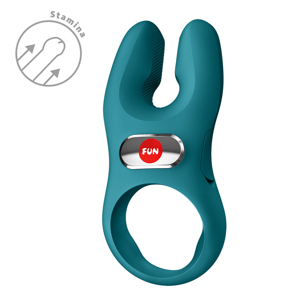 Fun Factory NOS PRO Bottle Green - Bottle Green USB-C Rechargeable Vibrating Cock Ring