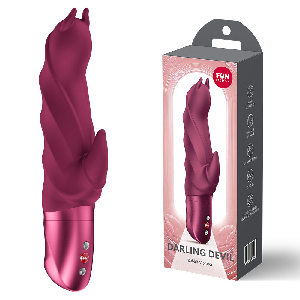 Fun Factory DARLING DEVIL Wine Red - Wine Red 20 cm Vibrator
