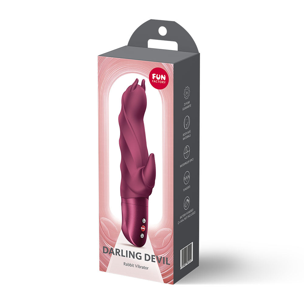 Fun Factory DARLING DEVIL Wine Red - Wine Red 20 cm Vibrator