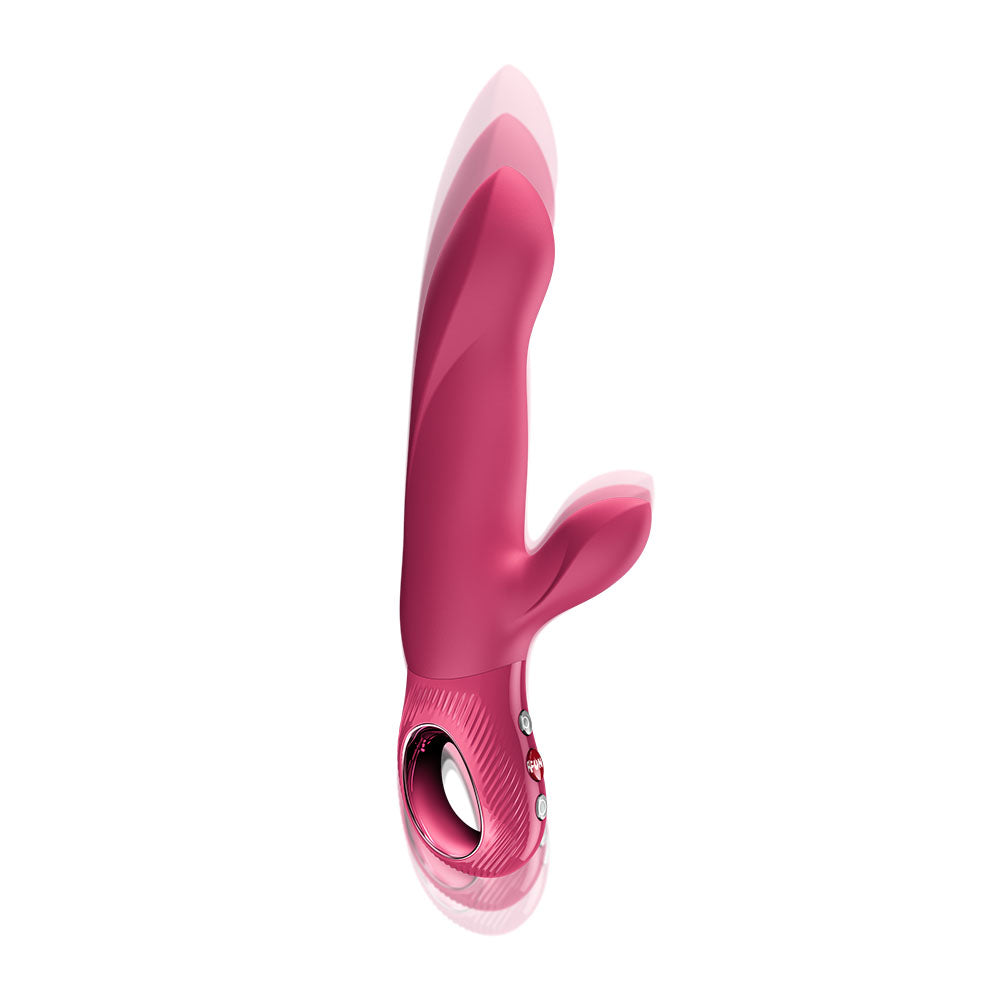 Fun Factory BI STRONIC ARC Raspberry - Raspberry 21.6 cm USB-C Rechargeable Thrusting Vibrator