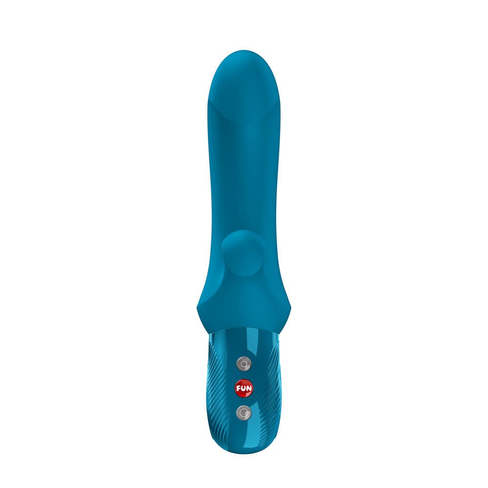 Fun Factory BI STRONIC CURVE Aquamarine - Aquamarine USB-C Rechargeable Thrusting Vibrator