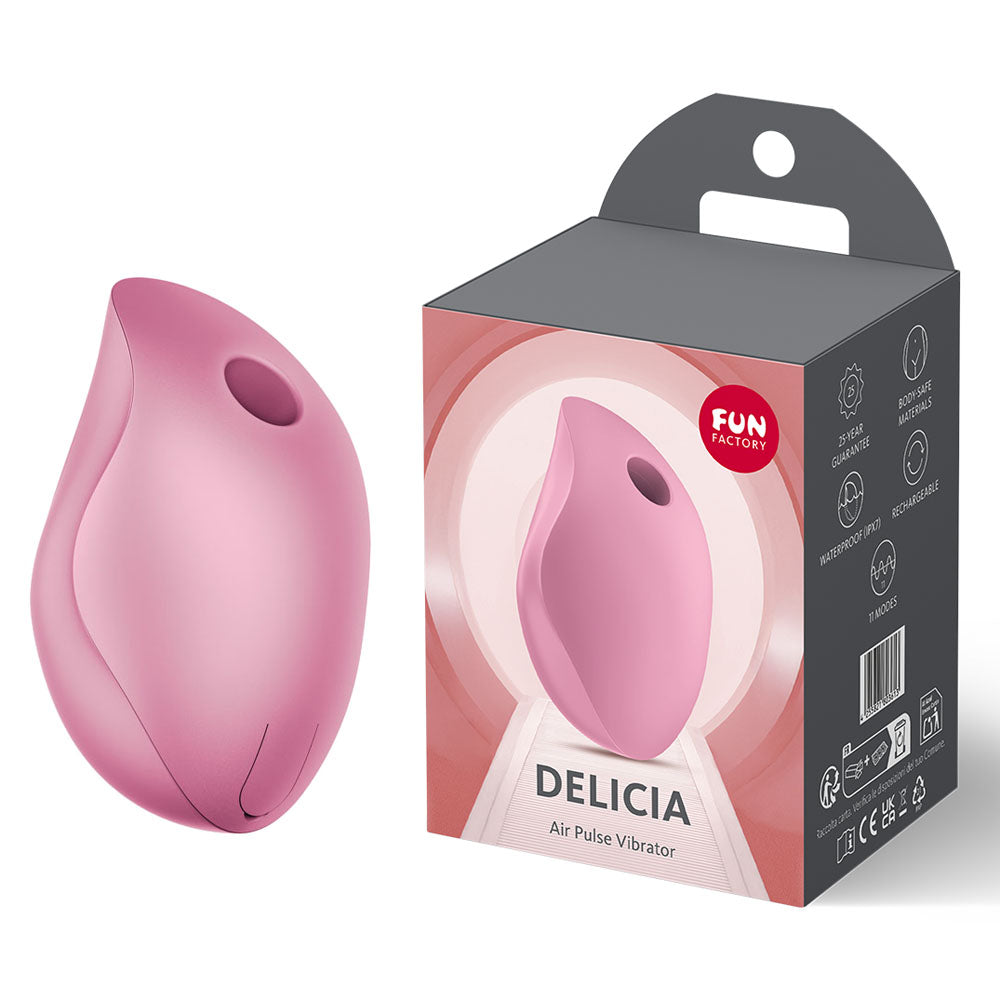 Fun Factory DELICIA Rose - Rose Pink USB Rechargeable Air Pulse Stimulator