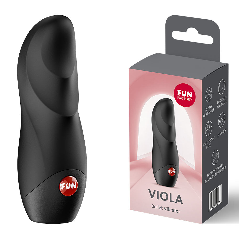 Fun Factory VIOLA Black - Black Vibrating Bullet