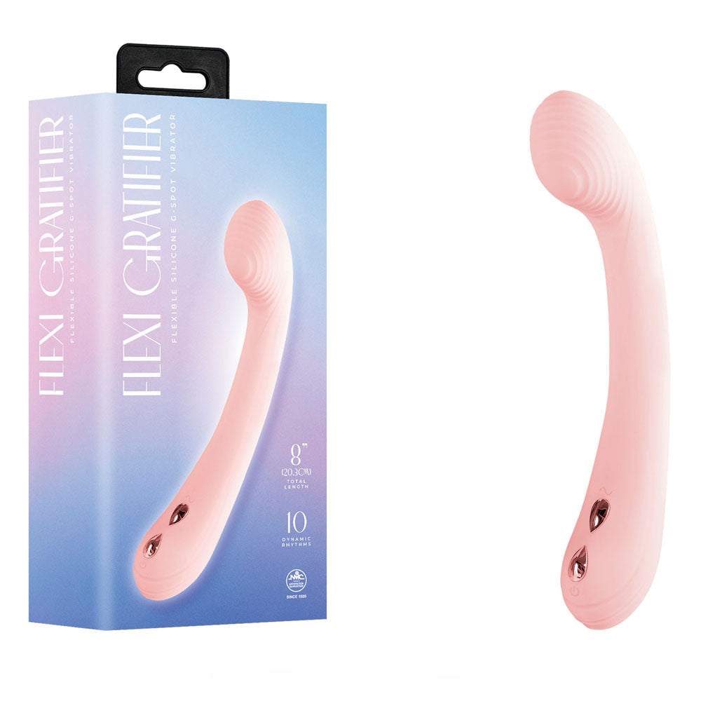 Flexi Gratifier - Pink 20 cm USB Rechargeable VIbrator