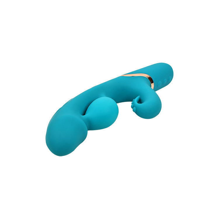 Adam & Eve SIRENS EMBRACE - Teal 24 cm USB Rechargeable Inflatable Rabbit Vibrator