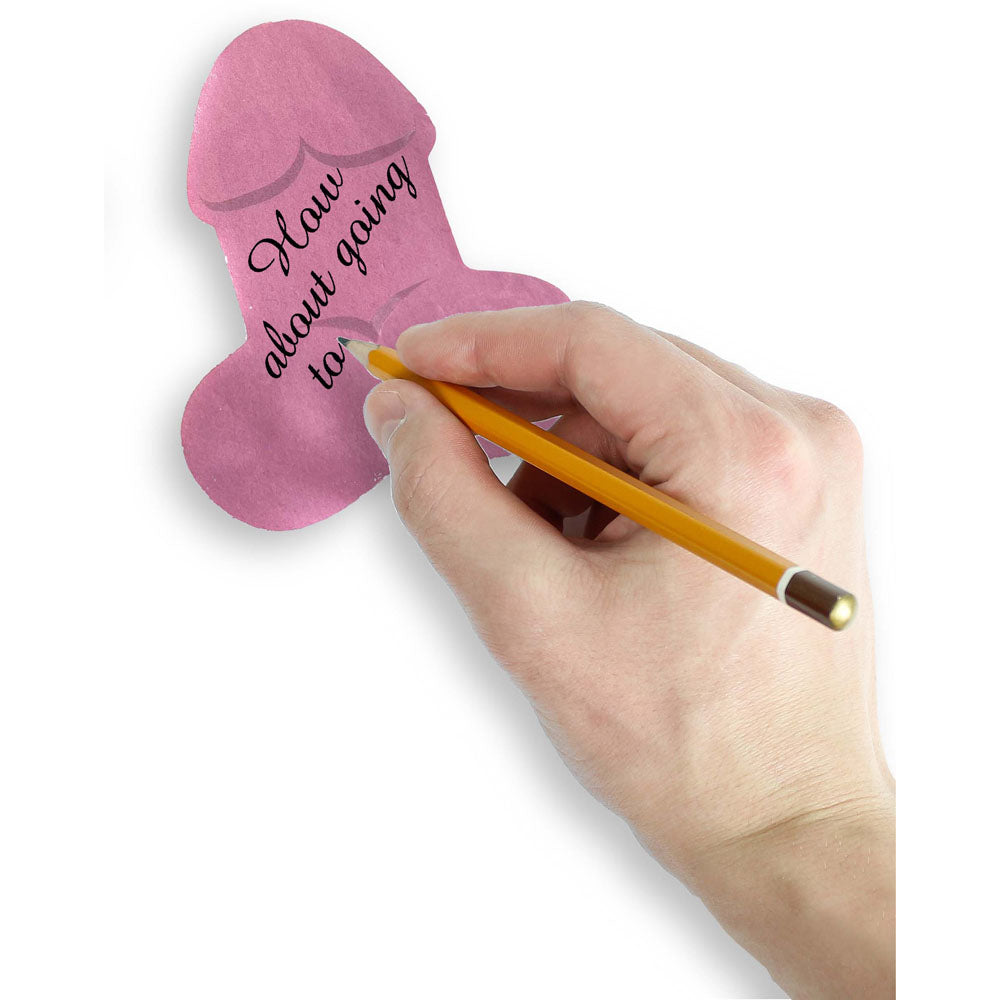 Super Fun Penis Sticky Notes - Multi Coloured Novelty Sticky Notes - 100 Pack