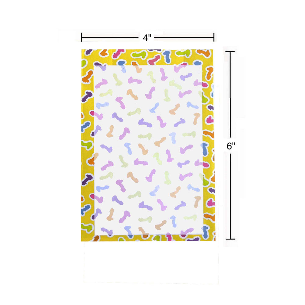 Super Fun Penis Notepad - Novelty Notepad - 100 Pages