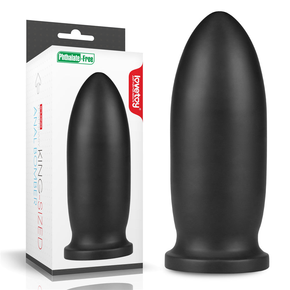 King Sized Anal Bomber - Black 23 cm (9'') Mega Anal Plug