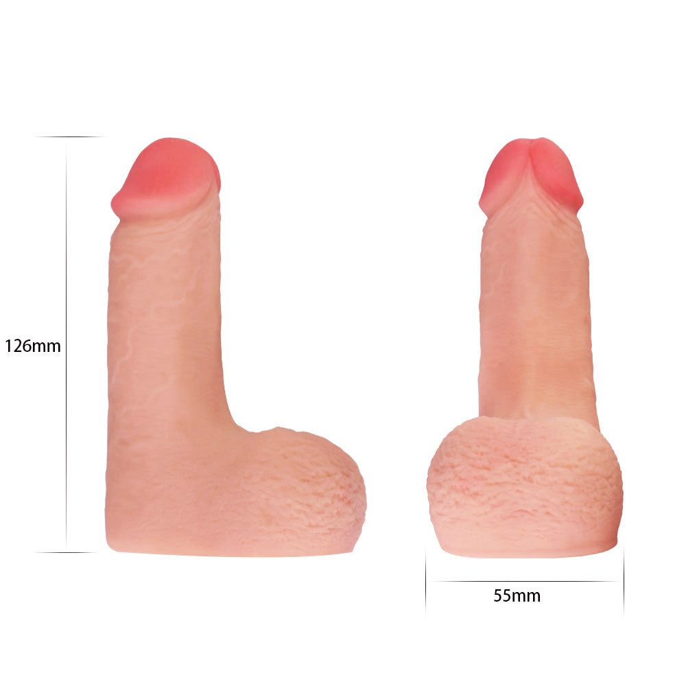 Skinlike Limpy Cock 5'' - Flesh 5 Inch Packer
