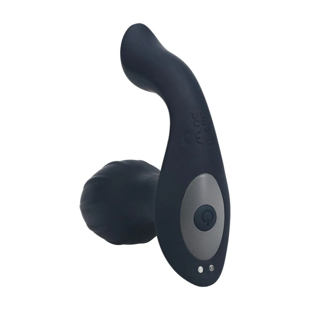 LEVELZ Vibrating & Rotating Anal Plug with Ball Stimulator - Black 10.7 cm USB Rechargeable Vibrating Butt Plug