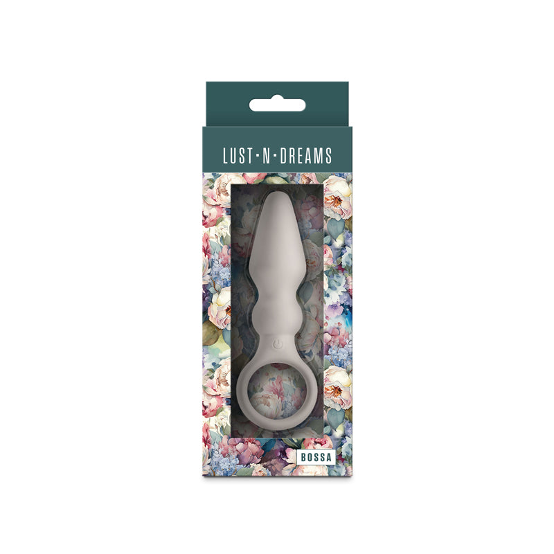 Lust-n-Dreams - Bossa - Fog - White 12.5 cm USB Rechargeable Vibrating Butt Plug