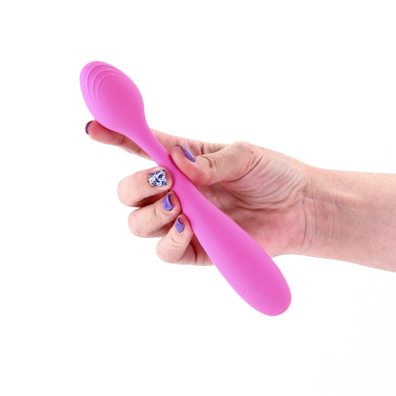 Pretty in Pink Rose - Pink - Pink 19.4 cm USB Rechargeable Vibrator
