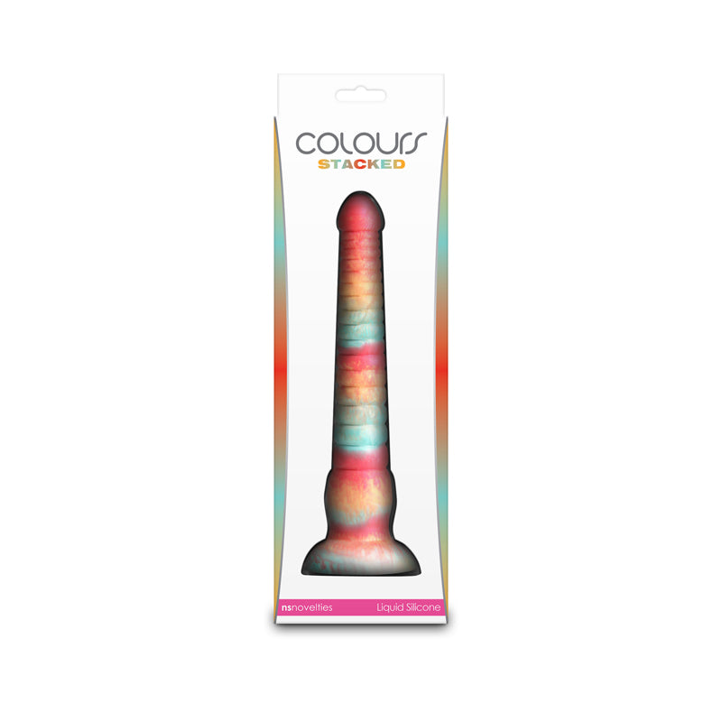 Colours Stacked - 9'' Dildo - Red/Gold - Red/Gold 23 cm Fantasy Dildo