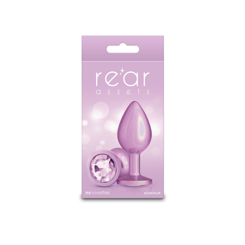 Rear Assets Iridescent - Medium - Pink - Iridescent Pink 8.2 cm Medium Butt Plug
