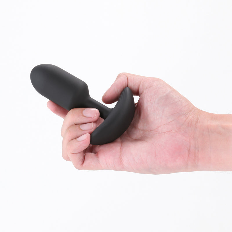 Renegade Pulse - Black - Black 11 cm USB Rechargeable Vibrating Butt Plug