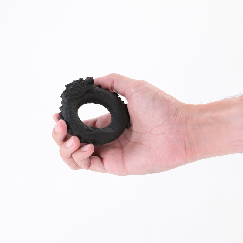 Renegade Dragon Ring - Black - Black Cock Ring