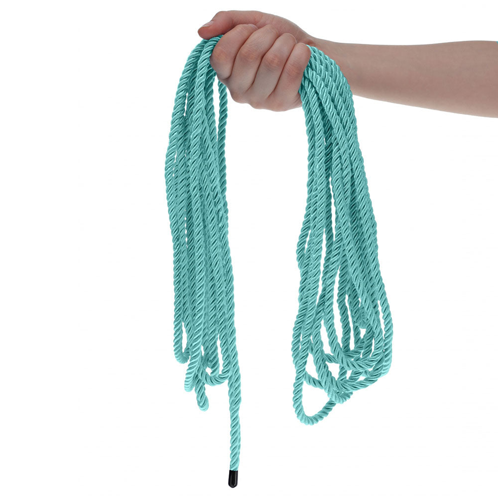 OUCH! Bondage Rope - 10 M - Blue - Blue Nylon Bondage Rope - 10 metre Length