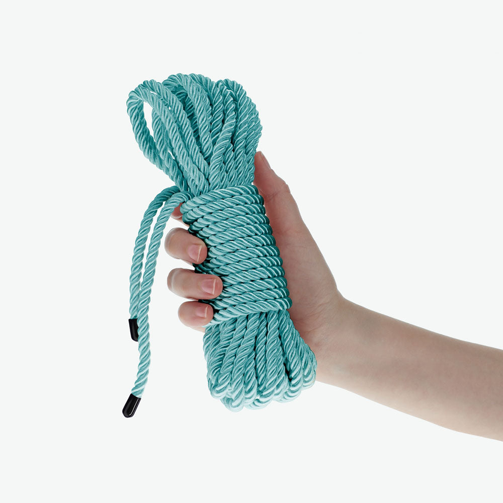 OUCH! Bondage Rope - 10 M - Blue - Blue Nylon Bondage Rope - 10 metre Length