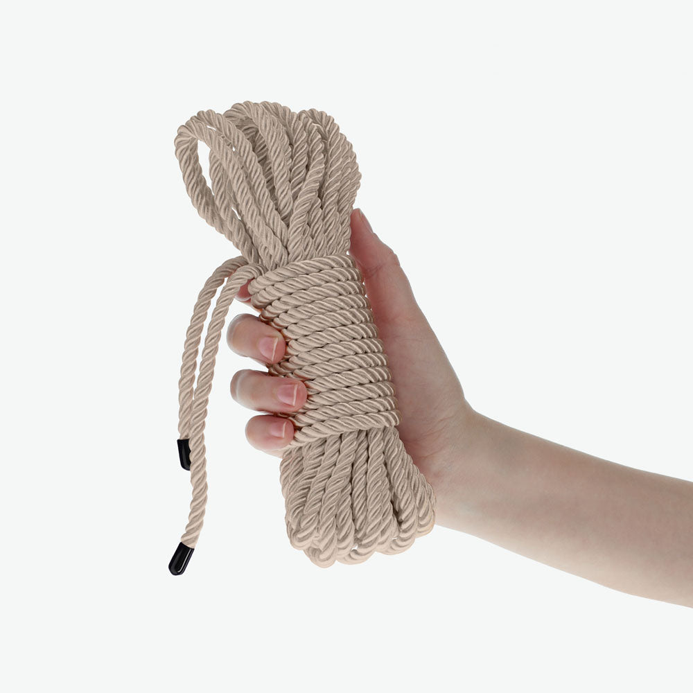 OUCH! Bondage Rope - 10 M - Gold - Gold Nylon Bondage Rope - 10 metre Length