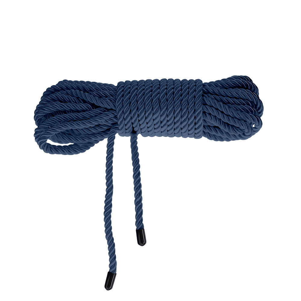 OUCH! Bondage Rope - 10 M - Navy Blue - Navy Blue Nylon Bondage Rope - 10 metre Length