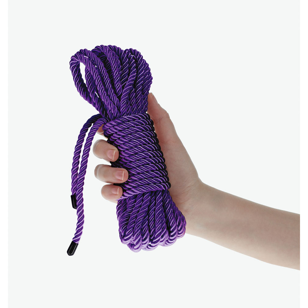 OUCH! Bondage Rope - 10 M - Purple - Purple Nylon Bondage Rope - 10 metre Length