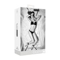 OUCH! Black & White Bed Bindings Restraint System - Black Restraints
