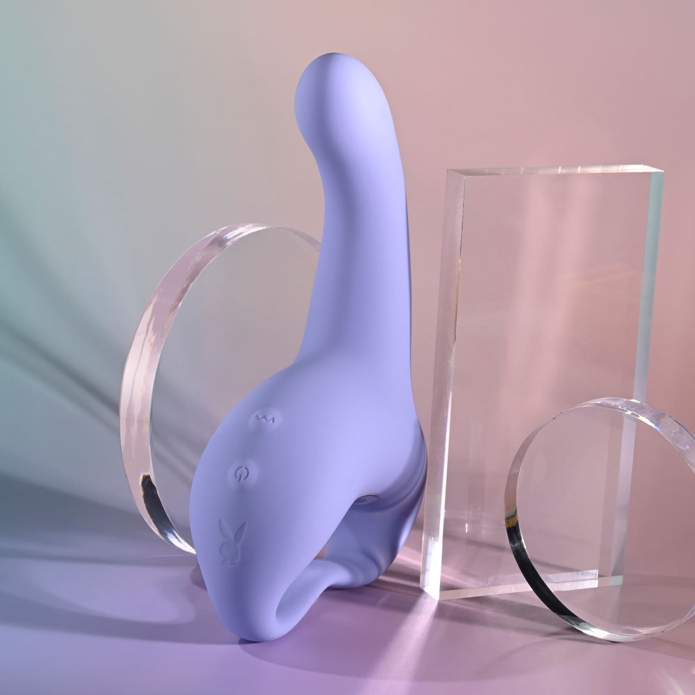 Playboy Pleasure NICE TO MEET YOU - Purple 19.5 cm USB Rechargeable Vibrator