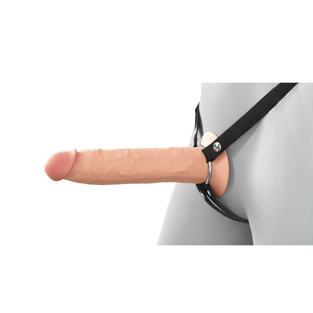 Fantasy X-Tensions Elite 9'' Silicone Hollow Strap-On - Flesh - Flesh 22.9 cm Hollow Strap-On