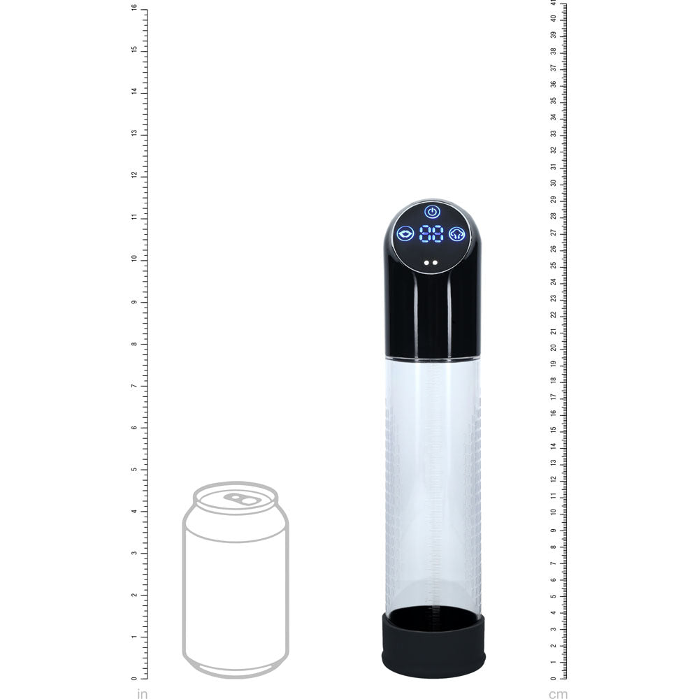 PUMPED Automatic Waterproof Pump - Black - Black/Clear USB Rechargeable Automatic Penis Pump