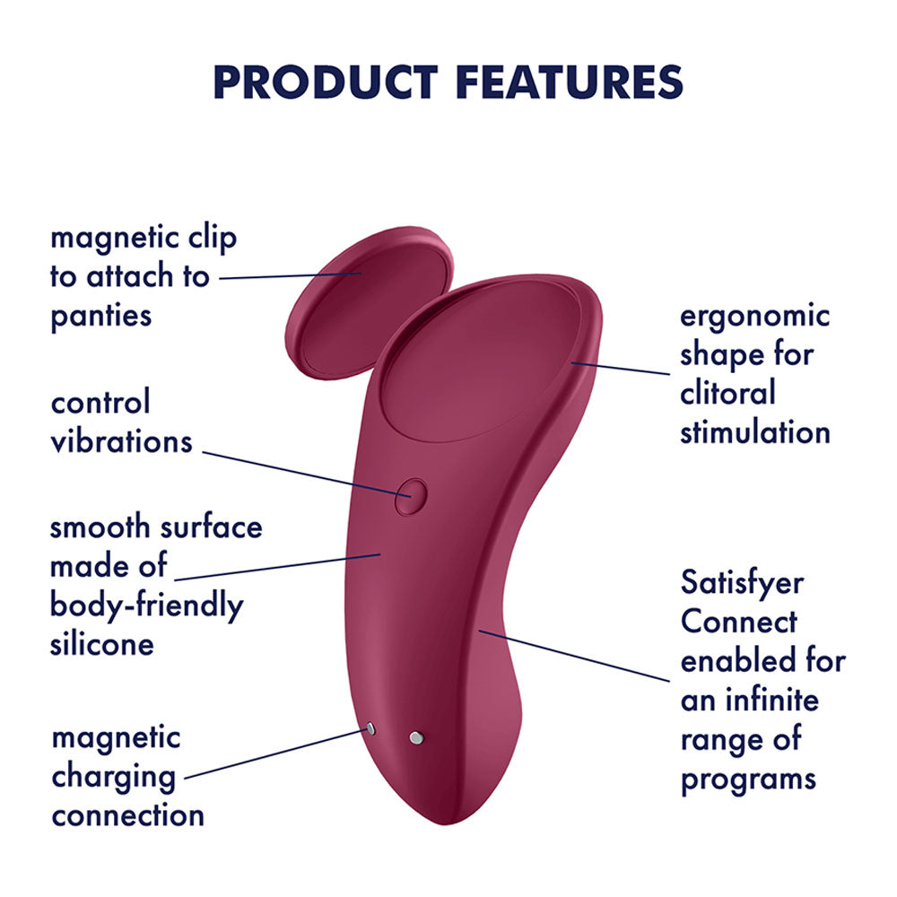 Satisfyer Sexy Secret - App Contolled USB-Rechargeable Panty Vibrator
