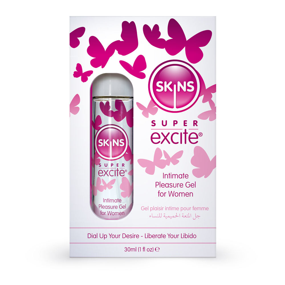 Skins Super Excite - Intimate Pleasure Gel for Women - 30 ml
